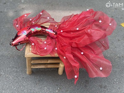 Mô hình cá chép decor thân xốp gắn ngọc [Dáng thon - Nhiều màu] mình 28cm D60cm TCV-CA-07